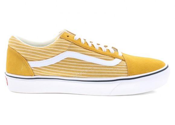 Vans ComfyCush Old Skool Stripe Golden Glow True White - VN0A5DYC9KX