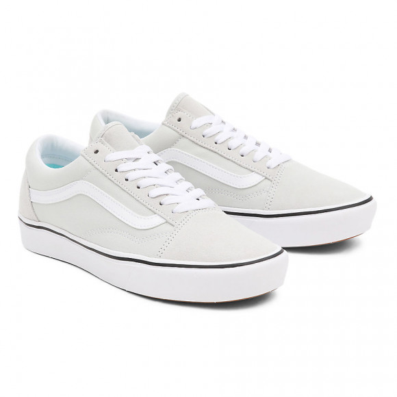 VANS Basics Comfycush Old Skool Shoes ((basics) Dawn Blue/true White) Women Grey - VN0A5DYCB1L