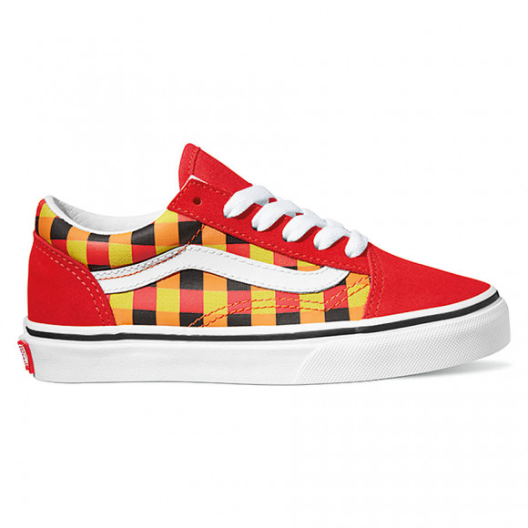 VANS Youth Old Skool Shoes (8-14 Years) (red/multi) Youth Red - VN0A5EE6BJN