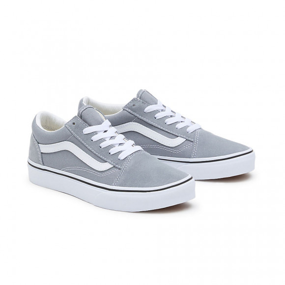 VANS Youth Color Theory Old Skool Shoes (8 - Zapatillas de VANS Authentic Patc VN0A5DXQY231 Black Yellow - 14 Years) (tradewinds) Youth Grey
