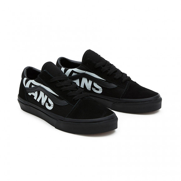 VANS Youth Logo Old Skool Shoes (8-14 Years) (black/white) Youth Black - VN0A5EE6MCG