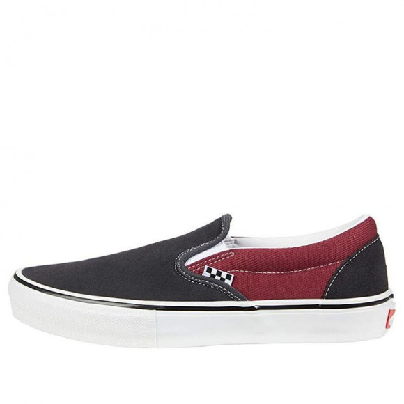 Vans Slip-On Casual Skateboarding Shoes Unisex Black Red - VN0A5FCA249