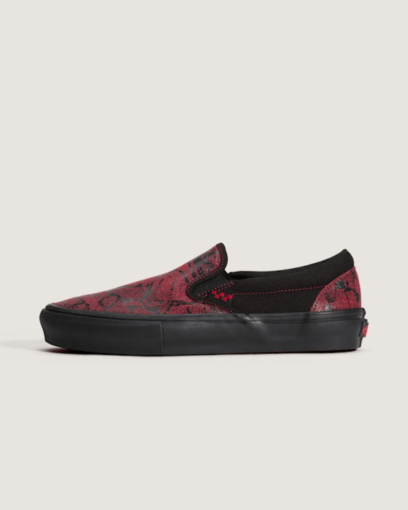 Vans - Ténis Skate Slip-On, Homem, Vermelho - VN0A5FCAY25