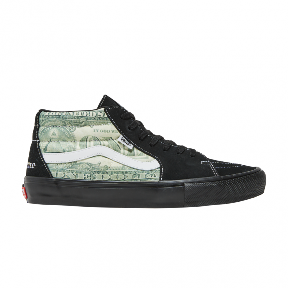 Supreme x Skate Grosso Mid 'Dollar Bill - Black' - VN0A5FCGBMA