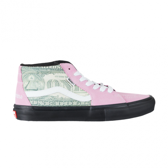 Supreme x Skate Grosso Mid 'Dollar Bill - Pink' - VN0A5FCGPNK