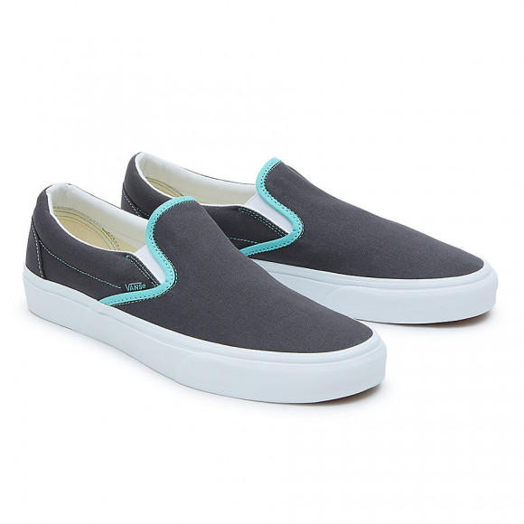 VANS Classic Slip-on Shoes (asphalt/blue) Men,women Grey - VN0A5JLXACP