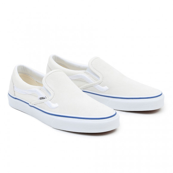 VANS Classic Slip-on Shoes (sidestripe Marshmallow) Women White