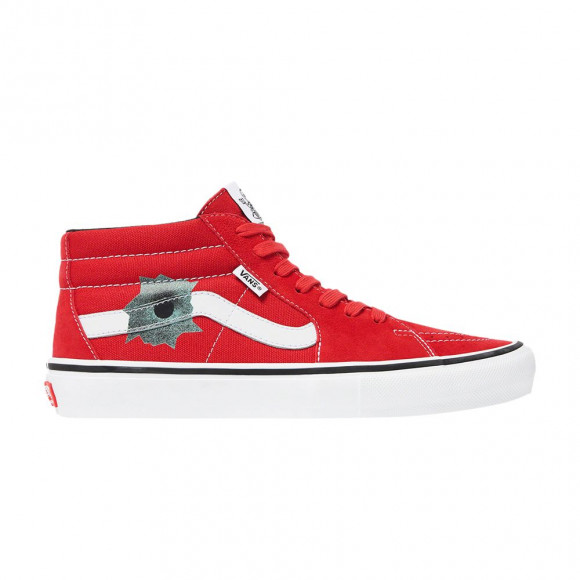 Vans Supreme x Nate Lowman x Skate Grosso Mid 'Red' | Men's Size 10.5 - VN0A5KS1RED