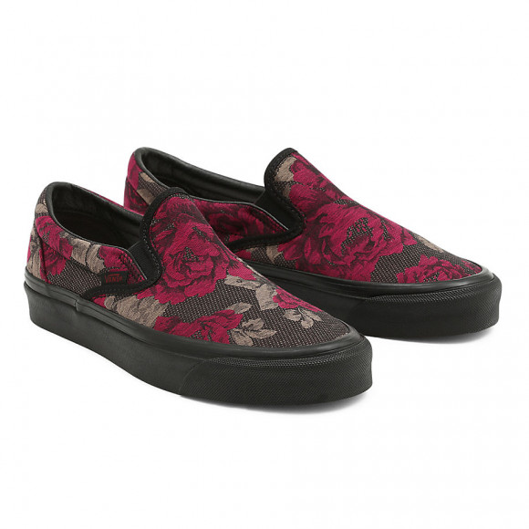 VANS Anaheim Factory Classic Slip-on 98 Dx Shoes ((anaheim Factory) Roses/black) Women Red, Size 4 - VN0A5KX88FH
