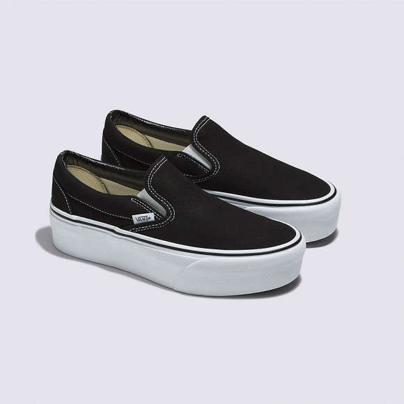 VANS paisley Classic Slip - on Stackform Shoes (black/true Men, women sneaker - vans paisley peanuts christmas collection