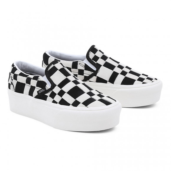 Vans Classic Slip- On Stackform Trainers In Black White