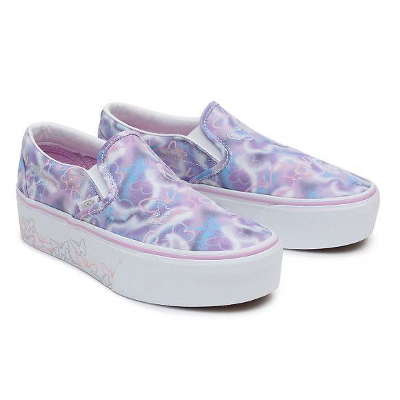 VANS Chaussures Classic Slip-on Stackform (butterfly Dreams) Femme Multicolour - VN0A7Q5RKPL