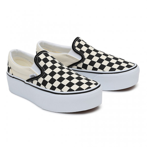 VANS Ténis Classic Slip-on Stackform (checkerboard Black/classic White) Mulher Preto - VN0A7Q5RTYQ