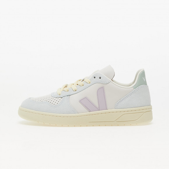 Veja W V-10 Leather Gravel Menthol Parme - VX0203475A