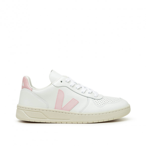 VEJA Pack Woman V-10 Leather Extra White Petale (Weiß / Pink) - VX022644A