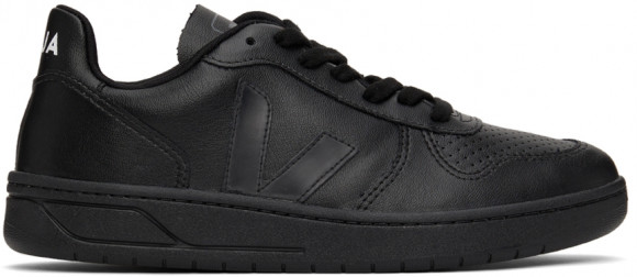Veja Black Faux-Leather V-10 Sneakers - VX0702562