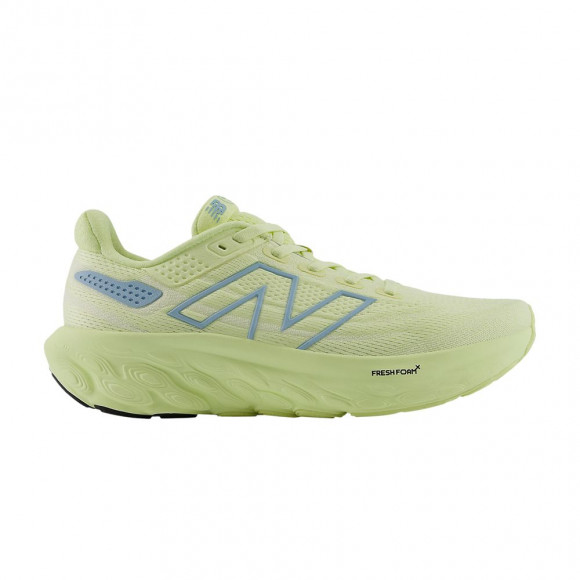New Balance Wmns Fresh Foam X 1080v13 2A Narrow 'Limelight Chrome Blue' | Green | Women's Size 8.5 - W1080ABB-2A