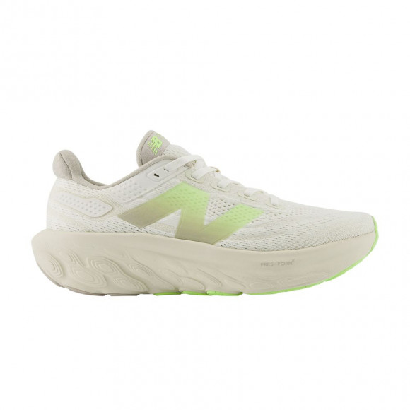 New Balance Wmns Fresh Foam X 1080v13 Wide 'Moonrock Bleached Lime Glo' | Cream | Women's Size 10.5 - W1080LUM-D