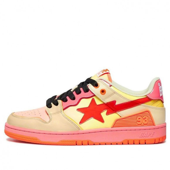 A Bathing Ape A BATHING APE Bape Sk8 Sta Marathon Running Shoes W291002-ORANGE - W291002-ORANGE