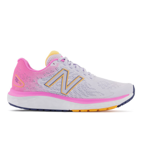 New Balance Damen Fresh Foam 680v7 in Violett/Rosa/Blau/Gelb, Mesh - W680CE7