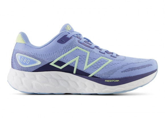 New Balance Women's Fresh Foam 680v8 Running Shoes - Blue/Green/Yellow - W680RL8