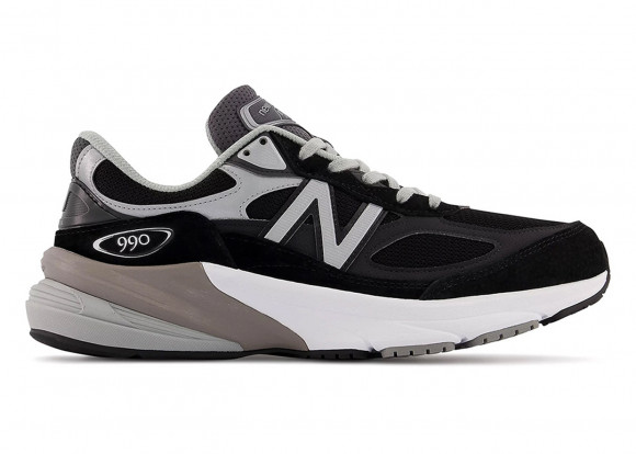 New Balance Mujer Made in USA 990v6 in Negro/Noir/Blanca/blanc, Suede/Mesh, Talla 35 - W990BK6