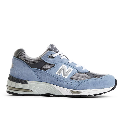 New Balance Women's MADE in UK 991v1 in Blue/Grey Suede/Mesh - W991BGG