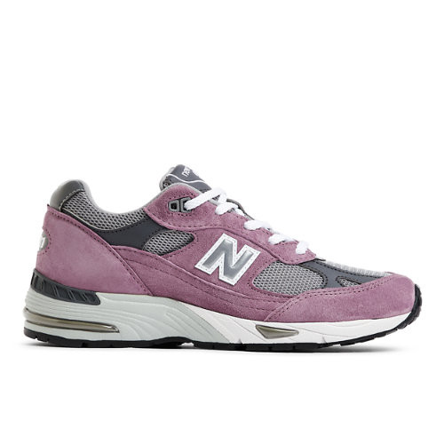 New Balance Mujer MADE in UK 991v1 in Rosa/Gris, Suede/Mesh, Talla 35 - W991PGG