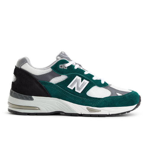 New Balance Mulheres MADE in UK 991v1 Bright Renaissance in Preto, Suede/Mesh - W991TLK