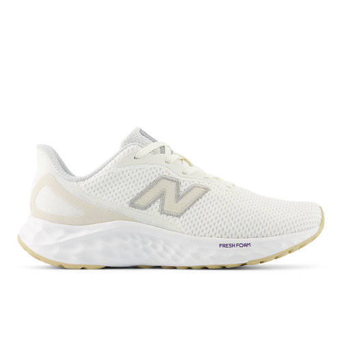 New Balance Women's Fresh Foam Arishi v4 Running Shoes - White/Beige/Grey - WARIS2PG