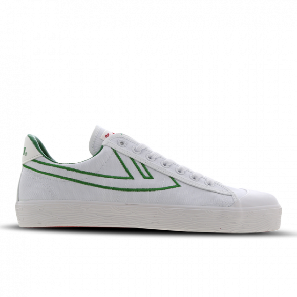 Warrior Shanghai WB-01 - Homme Chaussures - WB-1--WHITE-GREEN-EMBROIDED
