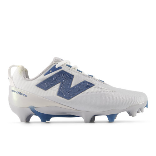 New Balance Women's BurnX5 Liquid Silver Lacrosse Shoes - White/Grey/Blue - WBURNLL5