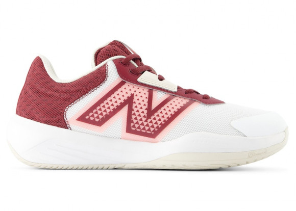 New Balance Women's 696v6 Tennis Shoes - White/Red - WCH696M6