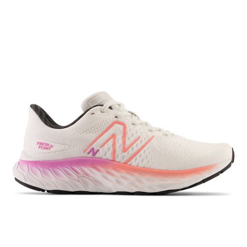 New Balance Women's Fresh Foam X EVOZ v3 - White/Red/Pink - WEVOZLH3