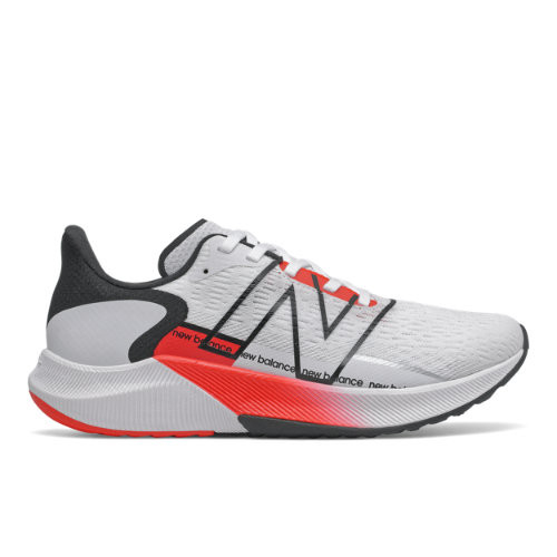 Womens New Balance FuelCell Propel v2 - White/Neo Flame, White/Neo Flame - WFCPRWR2
