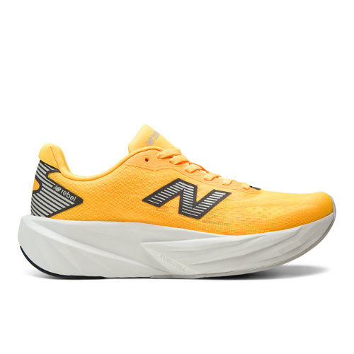 New Balance Women's FuelCell Rebel v5 Running Shoes - Orange/Grey - WFCX2C3