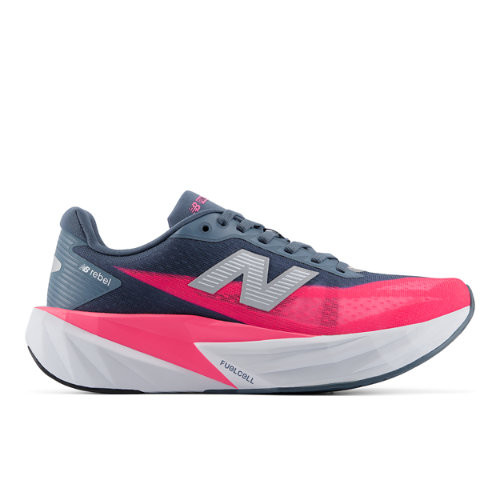 New Balance Women's FuelCell Rebel v5 Running Shoes - Blue/Pink - WFCX589
