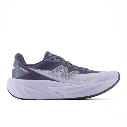 New Balance Women's FuelCell Rebel v5 Running Shoes - Grey/Purple - WFCX5M2