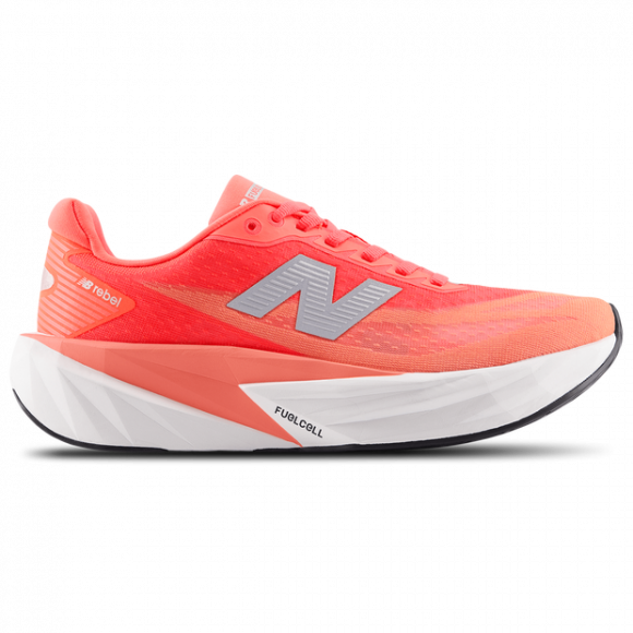 New Balance Women's FuelCell Rebel v5 Running Shoes - Red/White/Grey - WFCXL5A