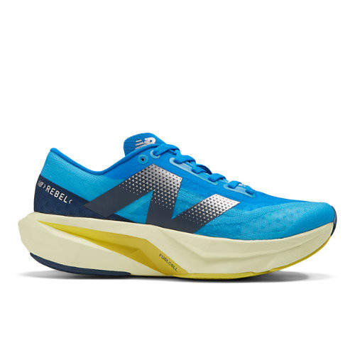 New Balance Women's FuelCell Rebel v4 - Blue/Yellow - WFCXLB4