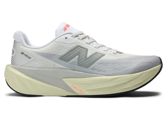 New Balance Women's FuelCell Rebel v5 Running Shoes - Grey/White - WFCXLD5