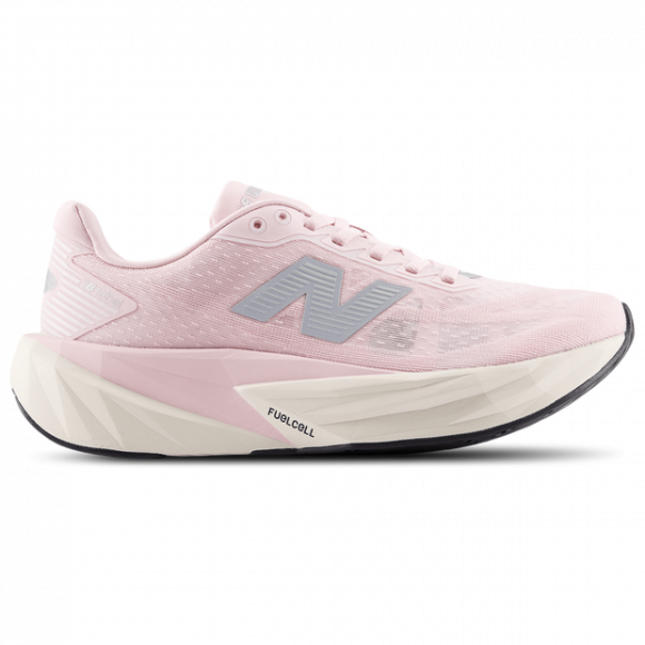 New Balance Women's FuelCell Rebel v5 Running Shoes - Pink/Grey/Beige - WFCXLI5