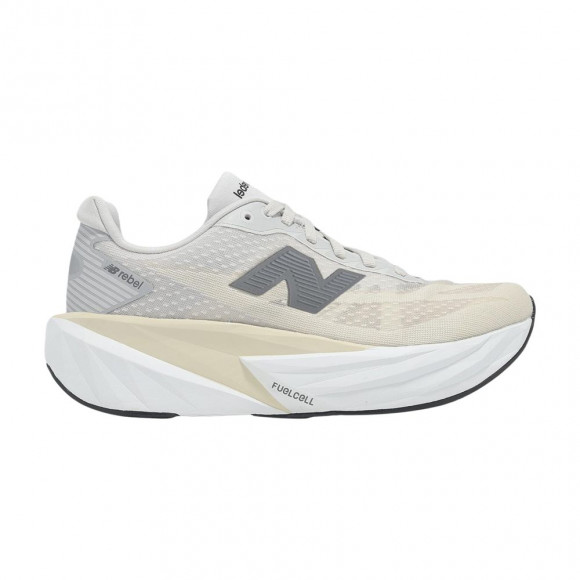 New Balance Wmns Fuelcell Rebel V5 D Wide' Grey Matter Linen White' | Green | Women's Size 7 - WFCXLX5D