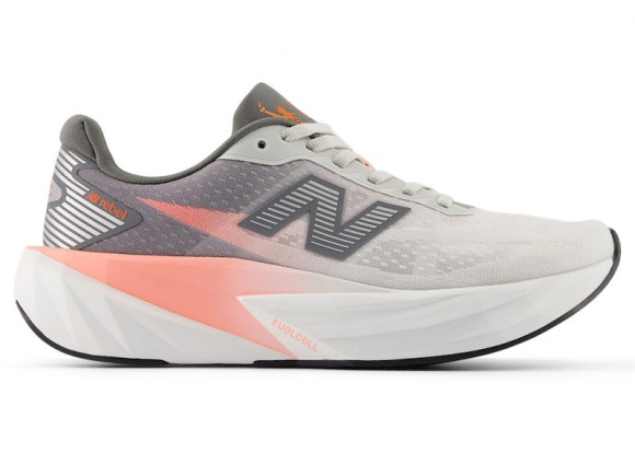 New Balance Women's TCS NYC Marathon FuelCell Rebel v5 Running Shoes - Pink/Grey/Orange - WFCXNY5