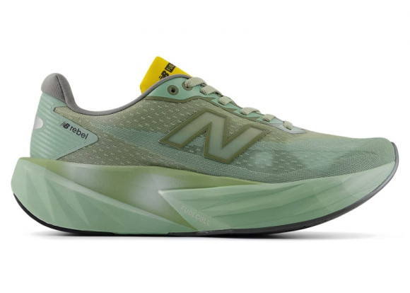 New Balance Women's FuelCell Rebel v5 Running Shoes - Green/Orange - WFCXTD5