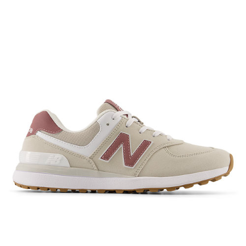 New Balance Women's 574 Greens V2 - Pink/Beige - WG574RW