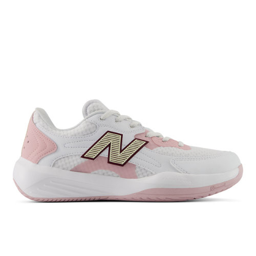 New Balance Women's 696v7 Tennis Shoes - White/Pink - WH6961WC