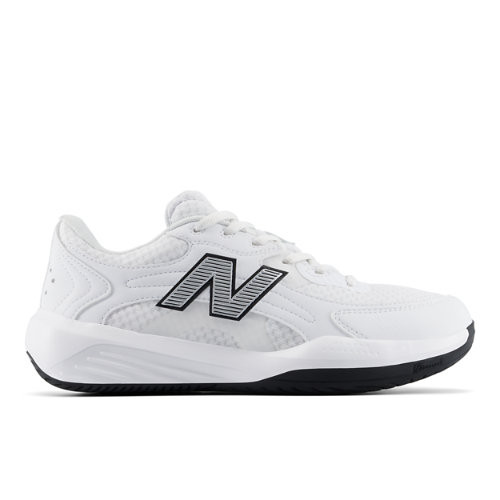 New Balance Women's 696v7 Tennis Shoes - White/Black - WH69637Z
