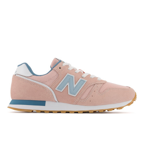 New Balance Women's 373v2 in Pink/Blue Suede/Mesh, size 3.5 - WL373PM2