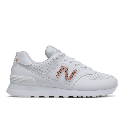 white and rose gold new balance